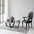 Hanah Home Klub sto Amalfi 105x35x65cm Antracit