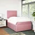 VIDAXL Box spring postelja z vzmetnico roza 120x200 cm žamet