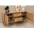 HANAH HOME Vina 02 1053 Atlantic Pine Anthracite (Produživi trpezarijski sto, stolice i konzola (5 komada))