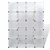 Modularni ormarić s 14 pretinaca bijeli 37 x 146 x 180,5 cm