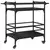 Kuhinjska kolica crna 82 x 40 x 78,5 cm od konstruiranog drva