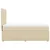 Vidaxl Box spring postelja z vzmetnico krem 80x200 cm blago