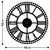WALLXPERT Metal Wall Clock 10 Black