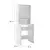 Hanah Home Ormarić za veš mašinu Adr-482-Bb-1, Beli