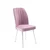 Hanah Home set trpezarijskih stolica Platinum 4 kom, roze tkanina Jerry, bele metalne noge