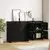 Komode 2 pcs Crni hrast 70 x 41 x 75 cm Konstruirano drvo
