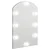 Ogledalo s LED svjetlima 60 x 40 cm stakleno u obliku luka