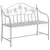 Vrtna klupa Antič White 104 x 52,5 x 89 cm Čelik