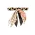 Gucci - floral print braided headband - women - Black