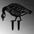 Aberto Design Dekorativna figura Goose 02, 44x50 cm, 1.5 mm