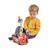 Drevené hasičské auto Fire Engine Tender Leaf Toys s funkčnou plošinou a 4 hasiči s doplnkami 28*11*16 cm TL8367