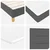 Vidaxl LED Box Spring Postelja Temno siva 120 x 190 cm blago