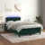 Vidaxl Box spring postelja z vzmetnico LED tem. zelena 120x200cm žamet