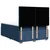 Vidaxl Box spring postelja z vzmetnico modra 160x200 cm blago