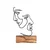 Aberto Design Dekorativna figura M-035, 17x38x3.5 cm, Crna