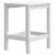 Vrtni stol Adirondack bijeli 38 x 38 x 46 cm HDPE