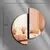 Wallity Ogledalo Ozgl522, 44x50 cm, Rose-gold