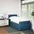 Vidaxl Box spring postelja z vzmetnico modra 90x190 cm žamet