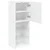 TV ormarić s LED svjetlima bijeli 40,5x30x102 cm