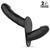 SuperLove Double Vibrating Dildo Strap-on with Remote Black