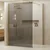 Stena za prhanje Rea Flexi Grey/Gold 80