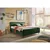 MID.YOU OBLAZINJENA POSTELJA 180 cm  x 200 cm , tekstil, leseni material olivno zelena