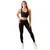 GymBeam Ženske tajice Mesh Panel Black M