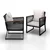 Bessagi Garden Set Vrtnih Stolov Toni, 2 Kos, Krem