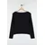 Trendyol Curve Ženska bluza Tbbaw26Af00057, Crna