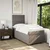 Vidaxl Box spring postelja z vzmetnico taupe 90x200 cm blago