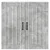Vidaxl Omarica na steni LUCCA Betonsko siva 80 x 31 x 80 cm