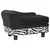 Sofa za pse crna 57 x 34 x 36 cm plišana