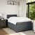 VIDAXL Box spring postelja z vzmetnico temno siv 120x190 cm žamet