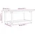 Stolić za kavu 110 x 55 x 45 cm od masivne borovine