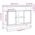 Vidaxl Komoda siva sonoma 100x35x80 cm inženirski les