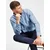 JACK & JONES Hlače z naborki, modra