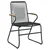 Vrtne stolice 4 kom crne 58 x 59 x 85,5 cm od PVC ratana