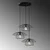 Opviq Luster Mantar-6500-S-1, 68x68x110cm, IP20, Crni