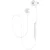 hoco. Slušalice bežična, sport, Bluetooth, 80 mAh, 3.5 h, bijela – ES21 Wonderful sports White