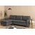 Atelier del Sofa Ugaona garnitura Lungo Tamnosiva