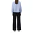 s.Oliver BLACK LABEL Bluza svetlo modra/bela