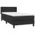 Vidaxl Box spring postelja z vzmetnico črna 90x200 cm umetno usnje