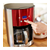 Russell Hobbs 23240-56 Luna Solar Red Digitale Glas-Kaffeemaschine