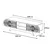 Hanah Home TV komoda Defne, 145x37x37 cm, Orah-bela