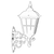 Lessentiel Maison Spoljna zidna lampa BAP-68183-BSY-M1, 50 cm, IP65, E27, 40W, Crna