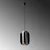 Opviq Luster Corner-13783-, 20cm, IP20, Crni
