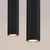 Sollux SL.1574 - Viseći luster na sajli KARBON 2xGU10/10W/230V crni