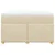 Vidaxl Box spring postelja z vzmetnico krem 120x200 cm blago