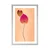 Plakat s paspartujem bližina listov - 30x45 white