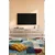 Hanah Home TV komoda Ilay, 180 cm, bela / travertin / zlatna